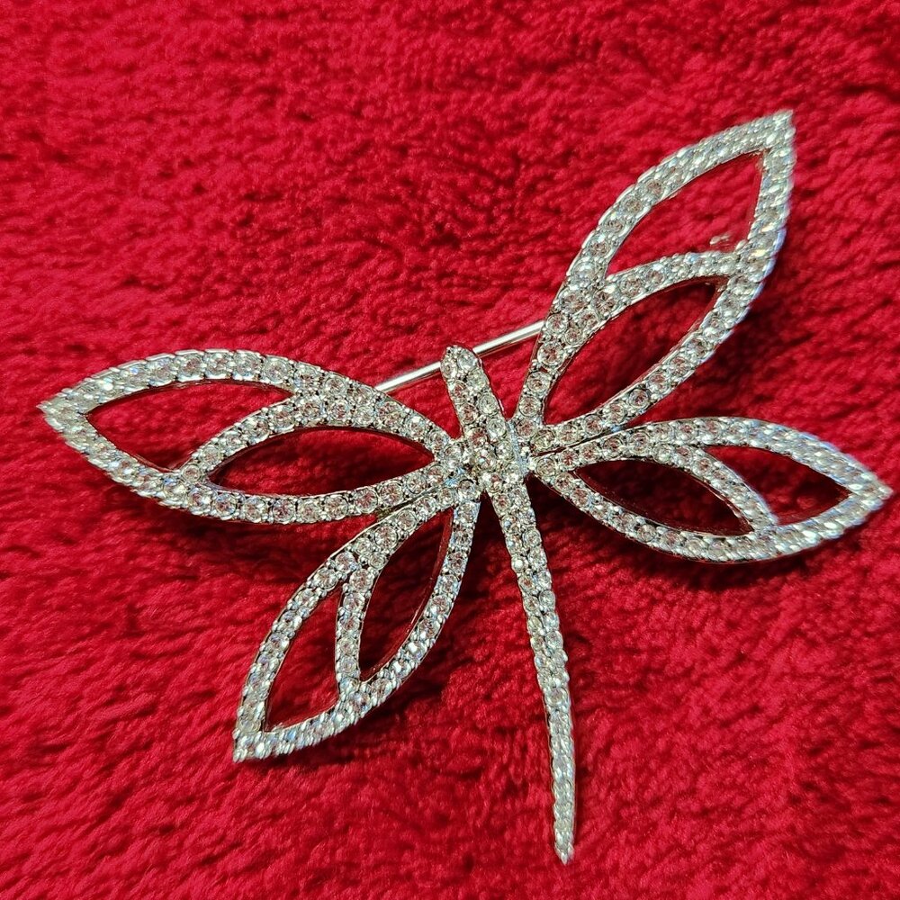Swarovski Crystal DRAGONFLY Brooch Pin - Picture 10 of 15